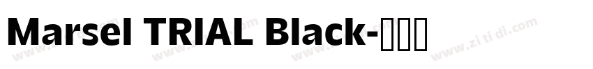 Marsel TRIAL Black字体转换